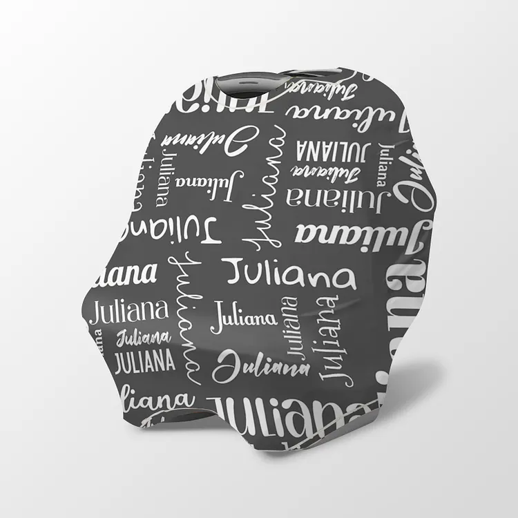 Personalized Baby Letter Car Seat Canopy | Canopyl256