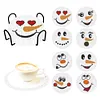 DIY Snowman-8Pcs Diamond Painting Coasters With Holder