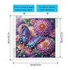Fleurs De R&ecirc;ve Et Papillons-Peinture Diamant En Forme Sp&eacute;ciale-40 * 40CM