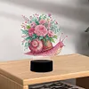 Flower Snail Diamond Painting Night Light 5D DIY Diamond Art Lamp Home Decor