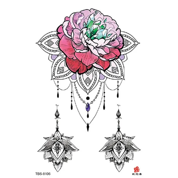 Tattoo Sticker Totem Symbol Temporary Sleeve Tattoo Waterproof Sexy Body Art Fashion