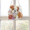 Diamond Painting Acrylic Double-side Pug Pendant Hanging Gem