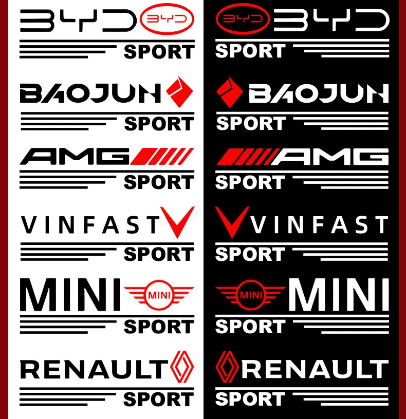 Personalized car label stickers waterproof and scratch-proof rearview mirror stickers