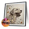 Stone Art Dog-Full Round Diamond painting 30*30CM