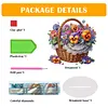 (US Local)Flower Double Sided Effect Table Top Diamond Painting Desktop Ornaments Kit(Phalaenopsis)