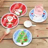 6Pcs/set Diamond Painting Christmas Water Proof Coaster Cup Cushion