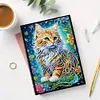 (US Local)50-Page A5 Cat Diamond Painting Notebook for Adult Holiday Birthday Gift
