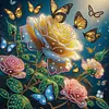 (US Local)4pcs/set Butterfly Flower-Special Shaped Diamond Painting Kit(40x40cm)