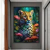 Leopard-11CT Stamped Cross Stitch 40*60cm/15.75*23.62in (Big Size)