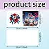 6pcs Diamond Painting Independence Day Goblin Greeting Card with Envelope for Family Friends Holiday Gift Congratulations