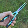 Multifunctional Fishing Pliers Long Nose Stainless Steel Hook Remover (Green)