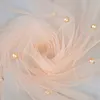Pearl Gauze Table Runner 120 Inch 10 FT Tulle Shabby Chic Semi Sheer Cheese Cloth Fabric Runner for Wedding Party Baby Shower Birthday
