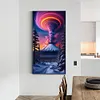 >SALE<5D DIY Full Round Drill Diamond Painting Volcano Kit Home Decor Art Craft40x70cm