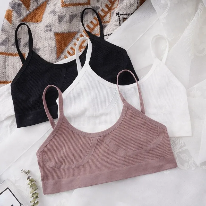 U-shaped Back Bra Tube Top Women Crop Top No Padded Wirefree Sexy Lingerie Bra Sports Fashion Street Women's Underwear Top