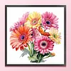 Watercolor Assorted Gerbera Flower-11CT Stamped Cross Stitch 40*40cm