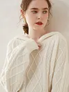 High Quality Women Cashmere Sweater For Winter 100% Cashmere Knitwear Thick Soft Warm Twist Flower Pullover Hoodies Female Cloth