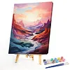 【Limited Stock Sale】Autumn Mountain Woods-Paint by Numbers Acrylic Painting 40x50cm