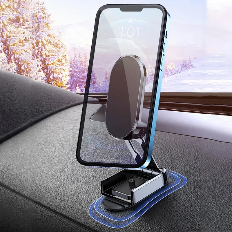 Car magnetic mobile phone navigation bracket 
