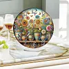 Potted Plant Acrylic DIY Diamond Painting Clock Kit 5D Diamond Art Clock