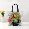 Parrot-11CT DIY Stamped Cross Stitch Shopping Bag 40*40cm/15.75*15.75in