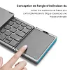 Clavier Bluetooth sans fil avec pav&eacute; tactile