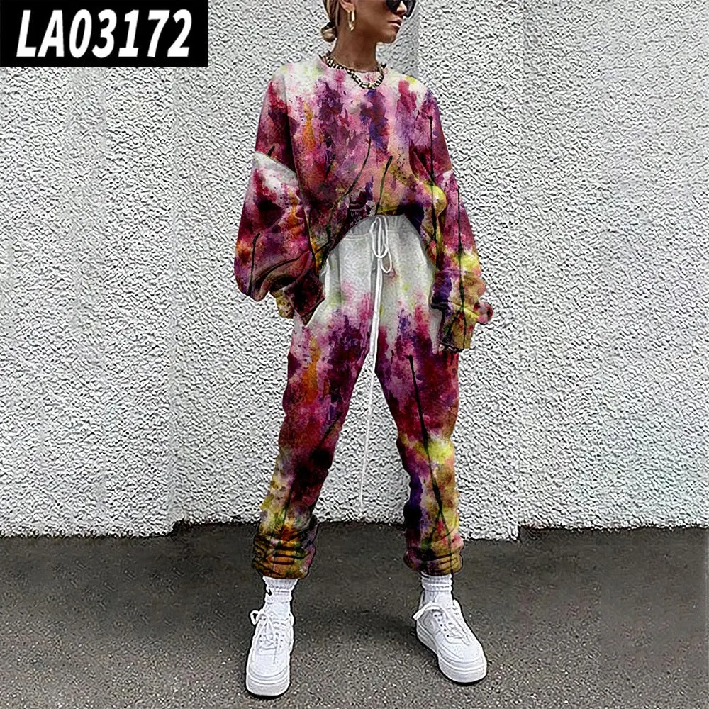2021 New Women's Digital Printed Grass Pattern Suit Autumn and Winter Clothing