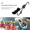 Adjustable Hanging Lanyard Tent Lamp Lifting Pulley Hook (3/8 inch Metal)