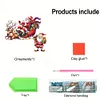 (US Local)DIY Xmas Diamond Painting Wooden Door Pendants Decoration for Feiend Gifts (Elk)