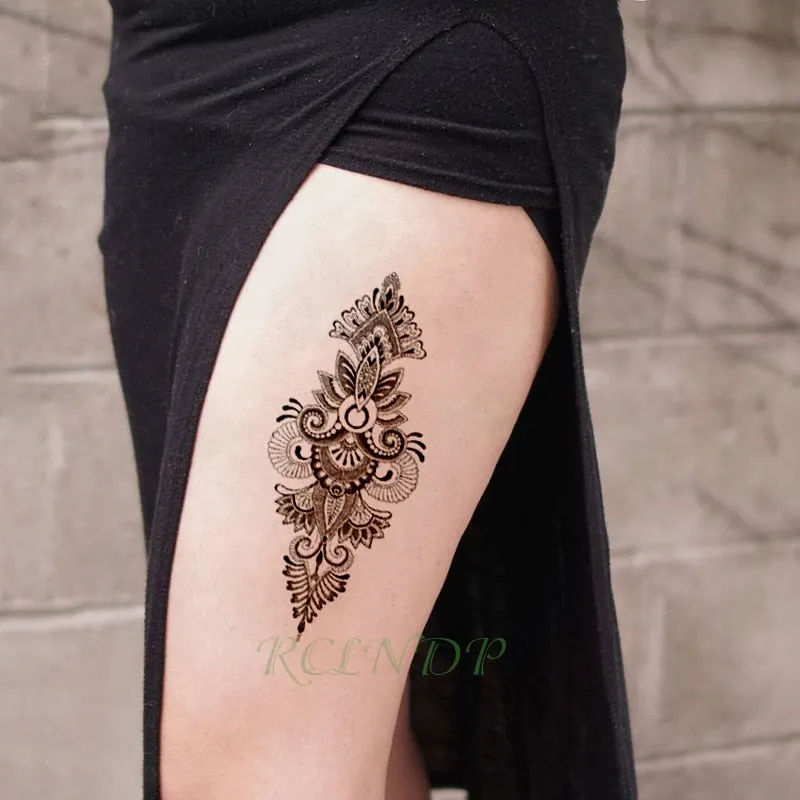 Waterproof Temporary Tattoo Sticker Arabic Letter Heart Love Pattern Personality Fake Tatoo Flash Tatto for Girl Women Men