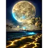 (US Local)4Pack Seaside View-Full Round Diamond Painting(30x40cm)