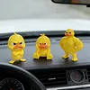 Funny Angry Duck Figurines Collectable Figures 3D Printed Cute Angry Yellow Duck Desk Decor 3pcs Decoration for Computer Car & Dorm