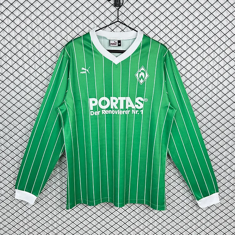 Werder Bremen 1987/88 Retro Long-Sleeved Away Jersey