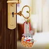 5pcs Diamond Painting Keyring Kits DIY Keychain Bag Pendant Kits