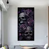 （Big Size）Dark Skull-Full Round Diamond Painting 40*80CM