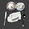 8Pcs/set Diamond Painting Saying Coaster Cup Cushion with Rack Home Decor