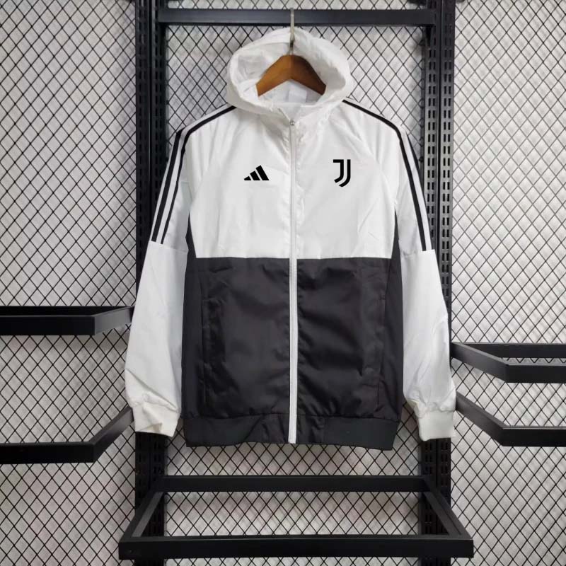 2024-2025 Juventus black white windbreakerFootball Shirt 1:1 Thai Quality