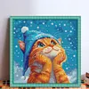 (US Local)Cat-14CT Stamped Cross Stitch Kit(40x40cm)