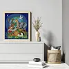 >SALE<Full Embroidery Eco-cotton Thread 14CT Printed Animal World Cross Stitch 34x39cm