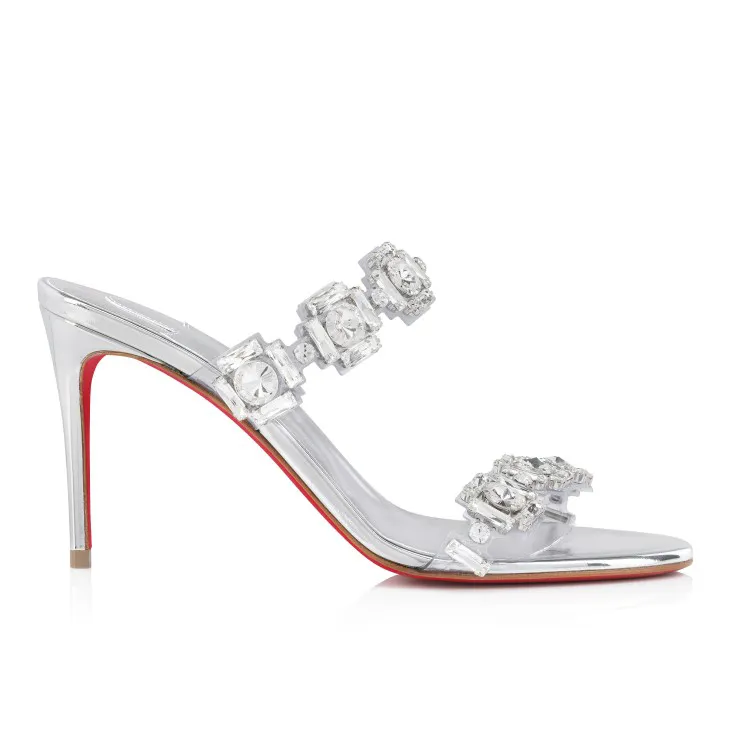 100mm/80mm/60mm Rhinestone Red Bottom Stilettos High Heel Sandals  VOCOSI VOCOSI