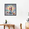 Diamond Painting -DIY Full Square Drill Cartoon Mermaid(35*35 CM)
