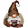 (Stamped/Counted) Coffee Gnome - 11CT Cross Stitch 40*40cm/15.75*15.75in
