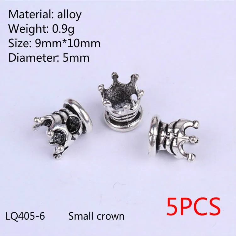 Hair Braid Coin Leaves Retro Colorful Beads Pendant Charms Rings Clip Headband for Pierced Hip-hop Braiders Leaves Accessories