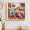 Grand-M&egrave;re Mignonne-Peinture Diamant De Forme Sp&eacute;ciale-30*30CM
