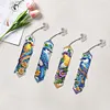 (US Local)4Pcs Bluebird Special Shape Diamond Painting Bookmark for Reading Day Gift