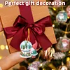 (US Local)6pcs Xmas Gnome  DIY Diamond Painting Art Pendant Wall Door Decoration