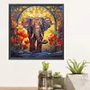 Elephant Glass Painting-Paint by Numbers Acrylic Painting 40*40CM