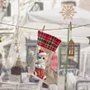 Linen Diamond Painting Christmas Socks 5D Rhinestone Xmas Socks for Kid Gift