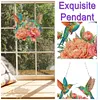 (US Local)Acrylic Special Shape Flowers Birds Diamond Painting Art Hanging Pendants