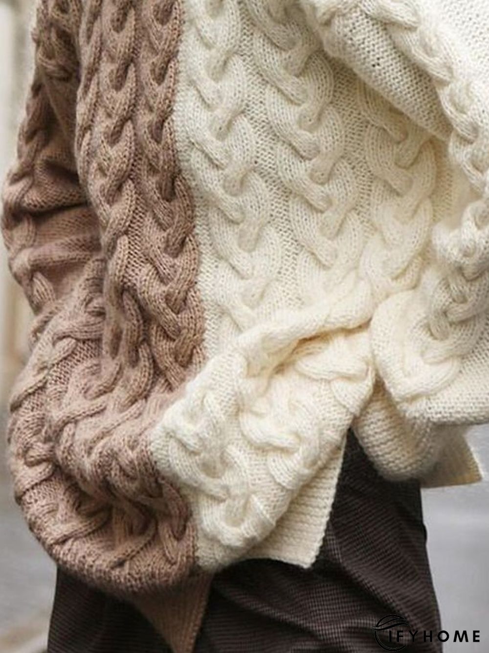 Casual Cotton-Blend Turtleneck Sweater | IFYHOME