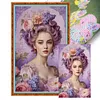 (Big Size)Girl - 14CT Stamped Cross Stitch - 40*65cm - Character